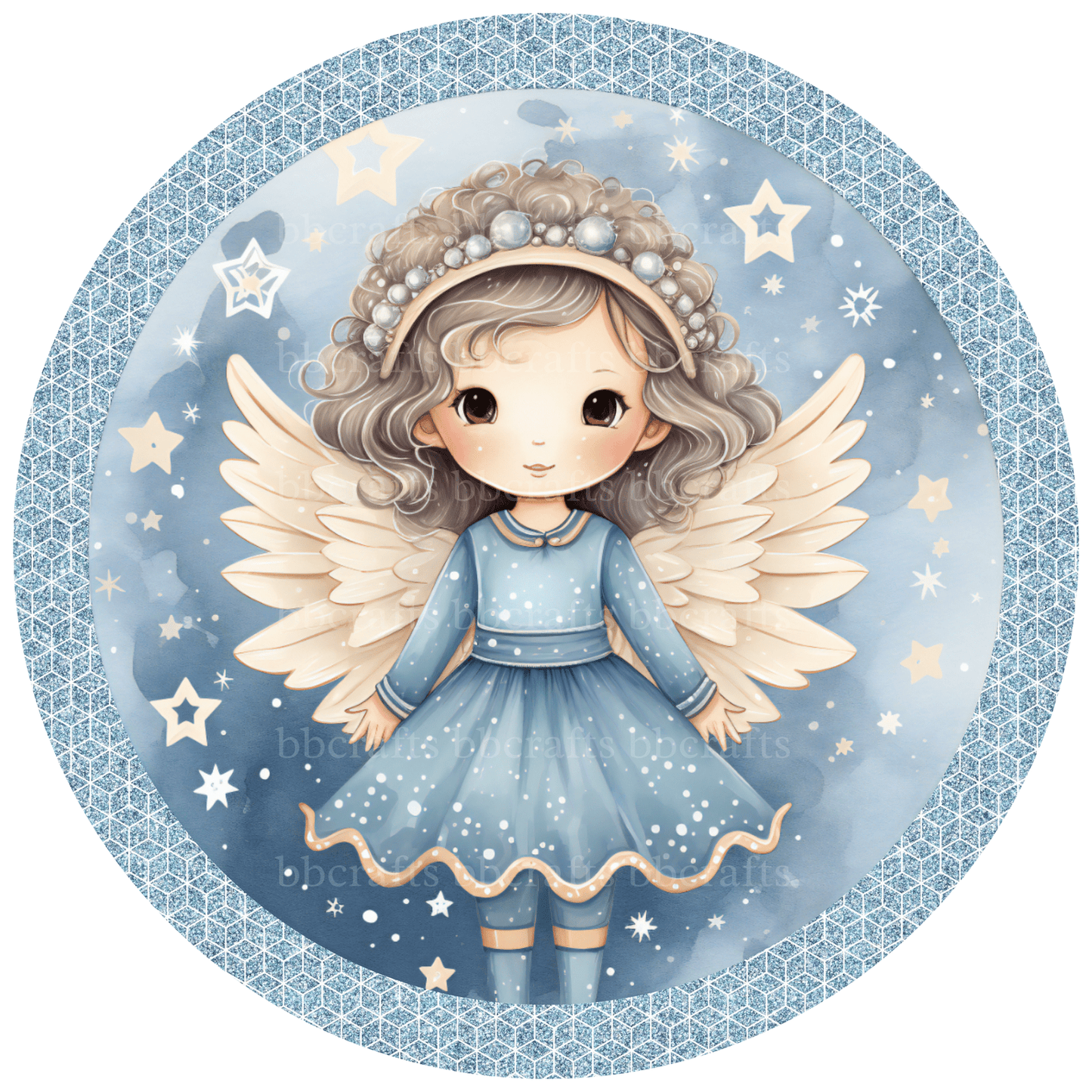 Christmas Angel Metal / Vinyl Sign - Made in USA