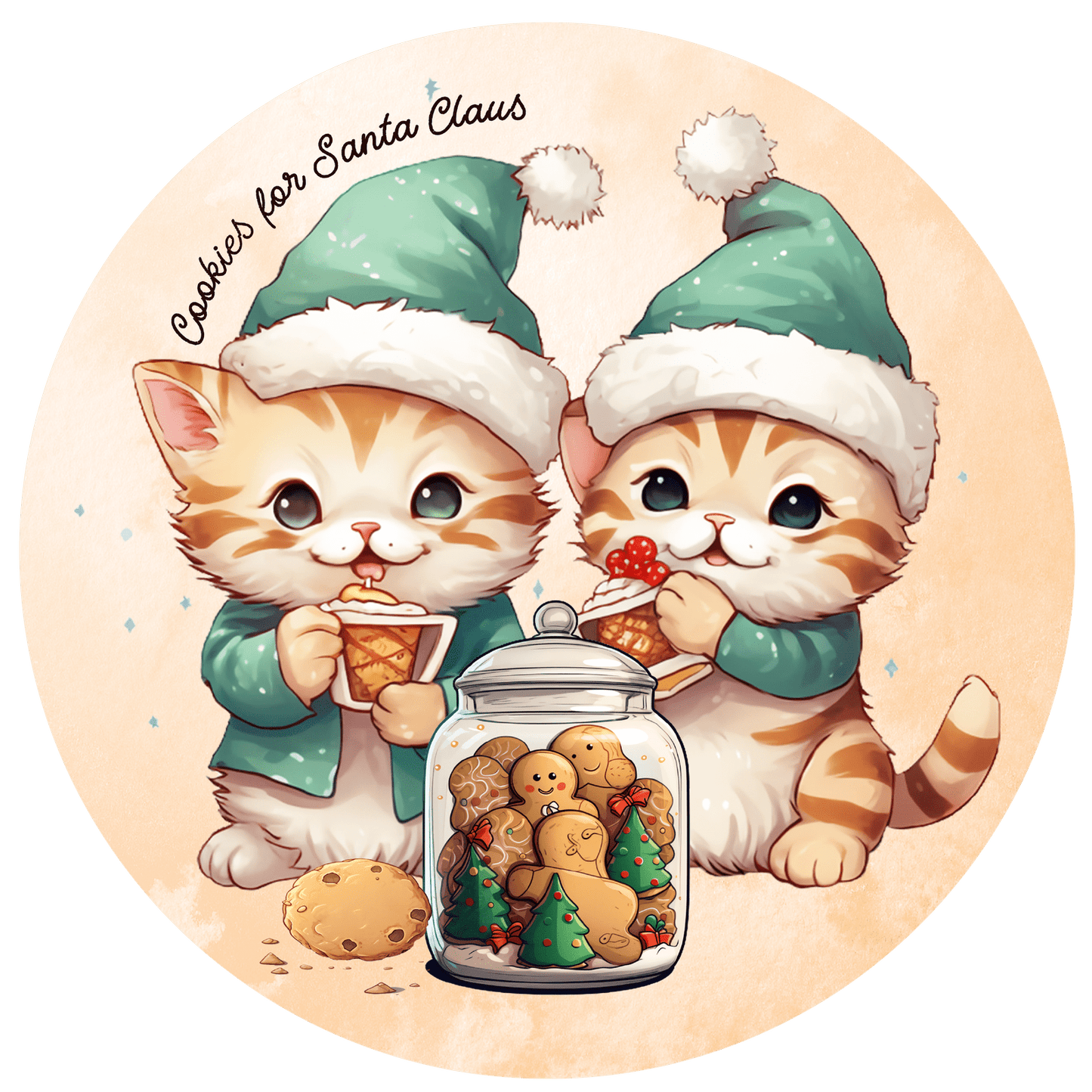 Christmas Cats Metal / Vinyl Sign - Made in USA