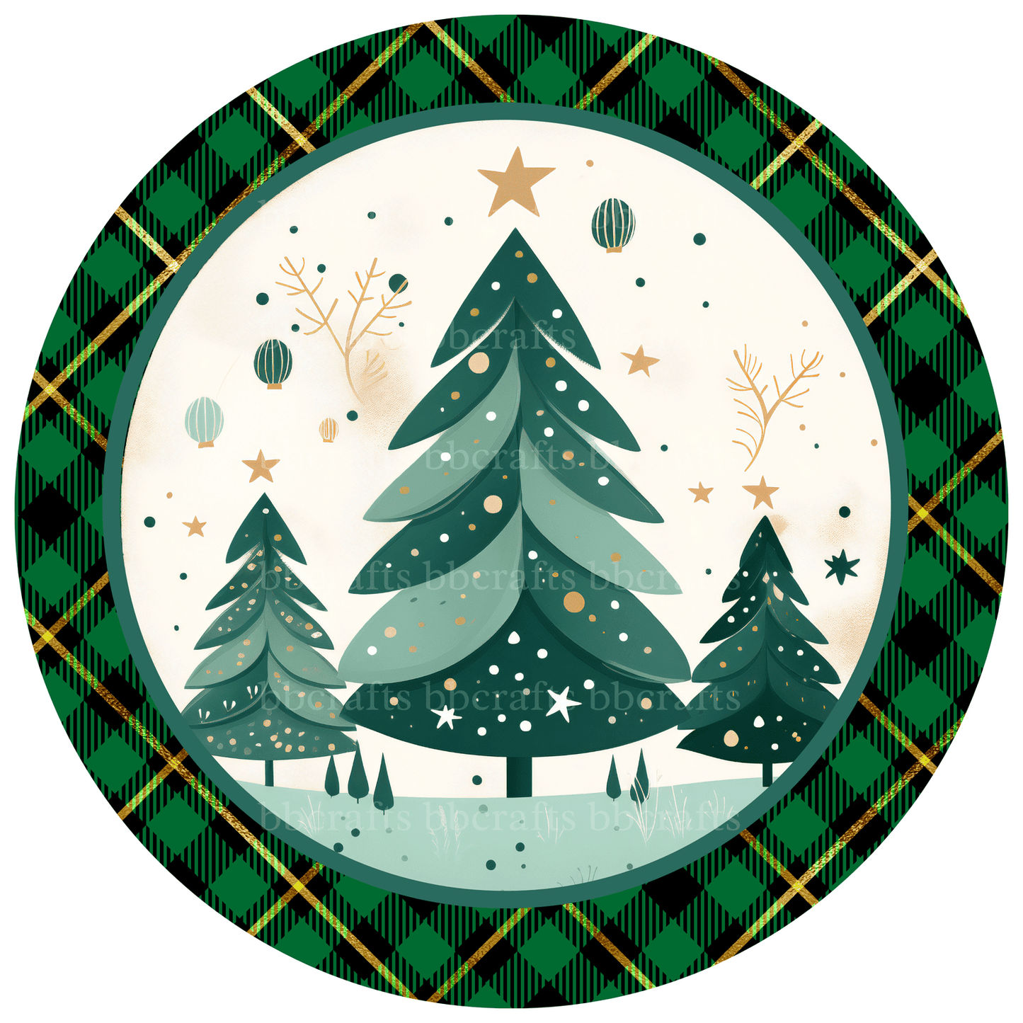 Christmas Merry Christmas Tree Metal / Vinyl Sign - Made in USA