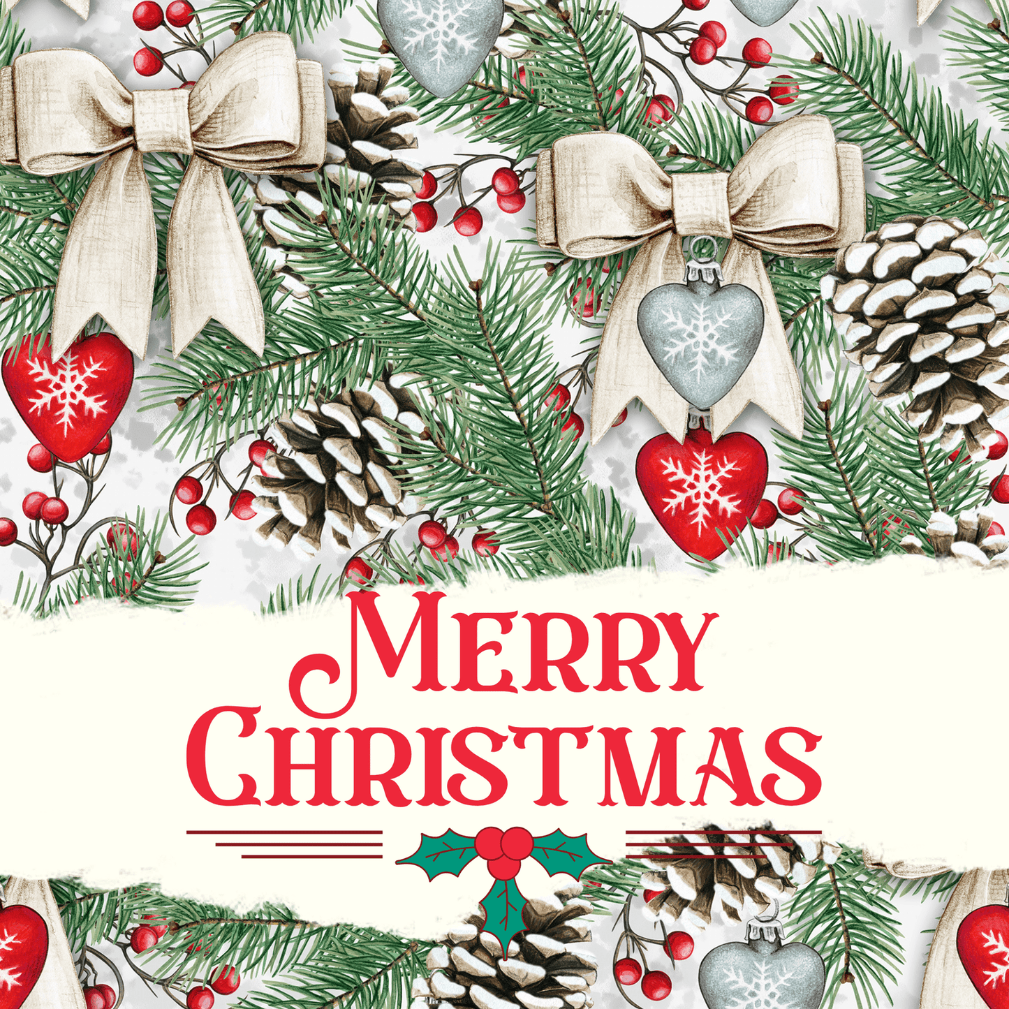 Christmas Merry Christmas Metal Sign - Made in USA