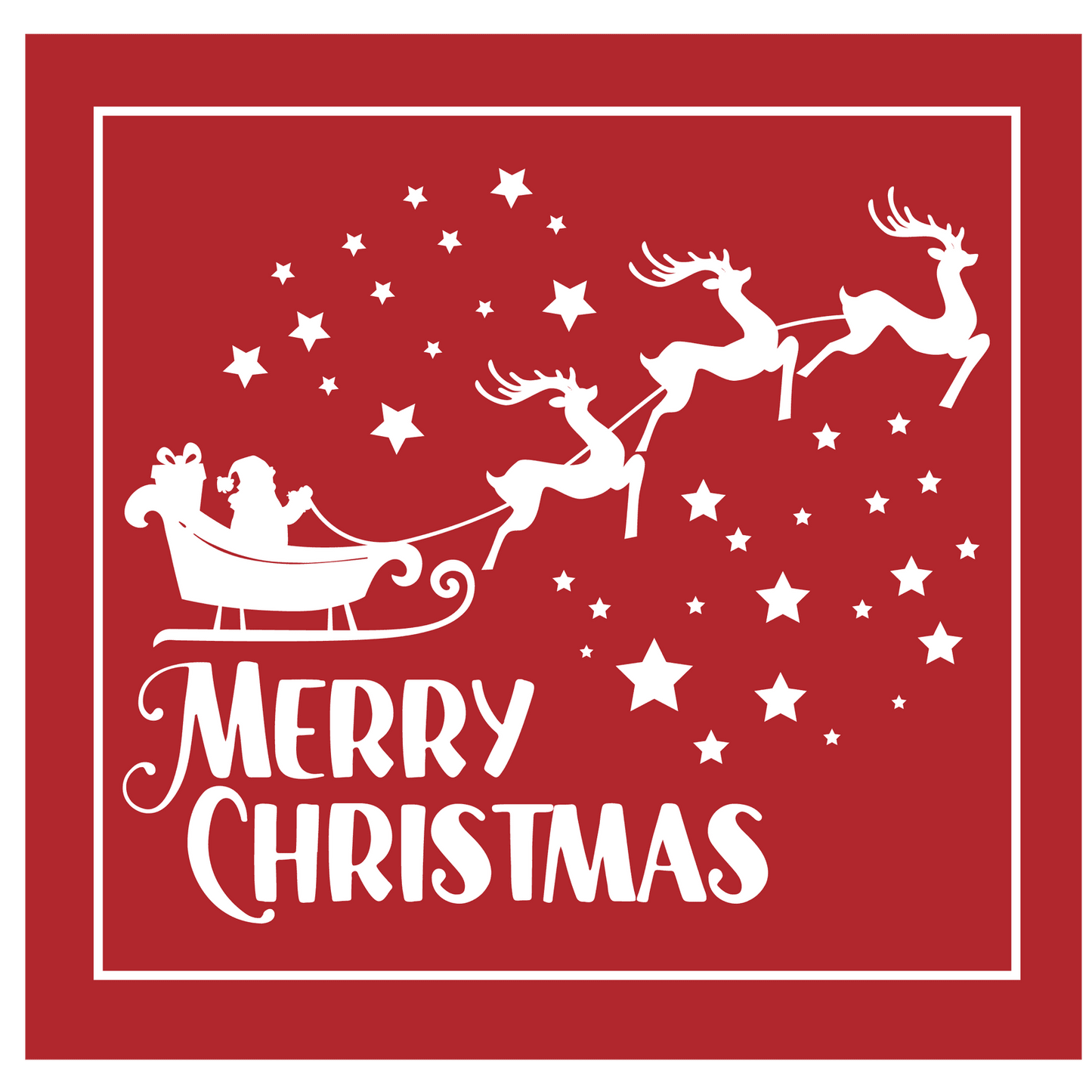 Christmas Merry Christmas Metal Sign - Made in USA