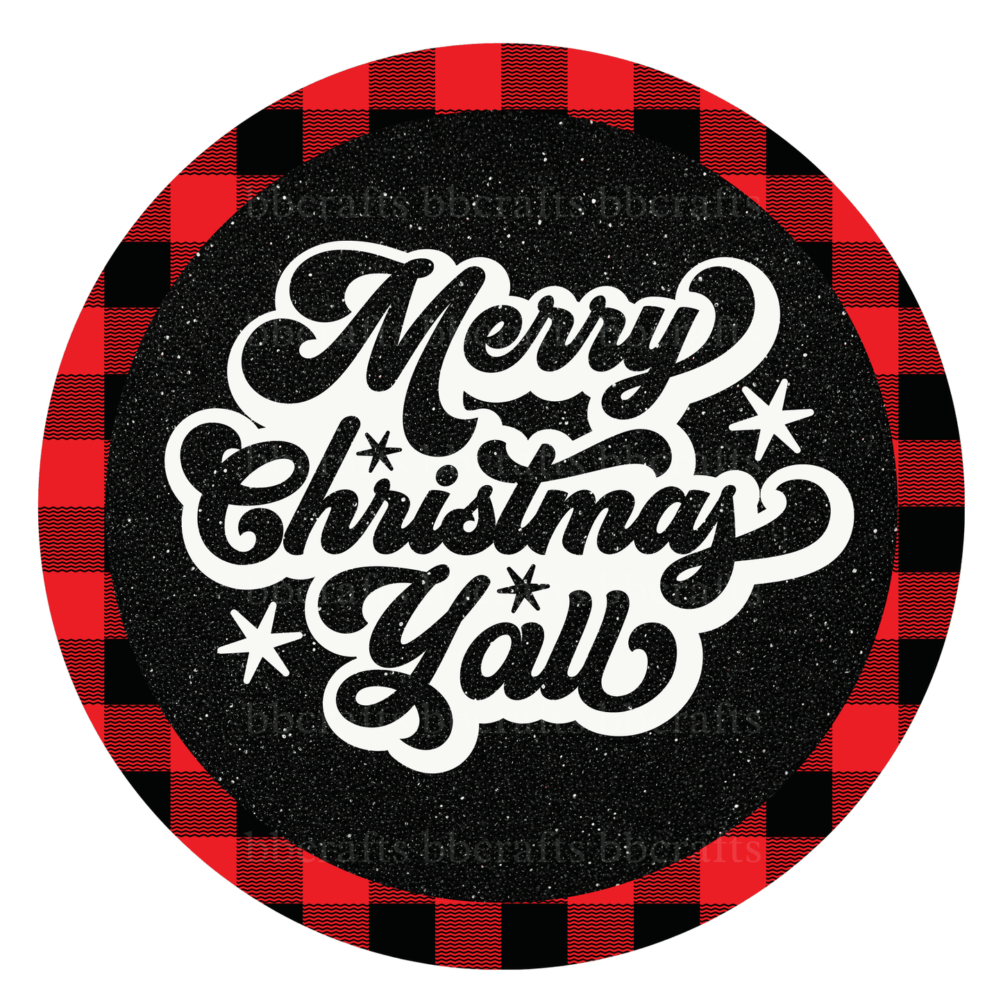 Merry Christmas Y'All Metal / Vinyl Sign - Made in USA