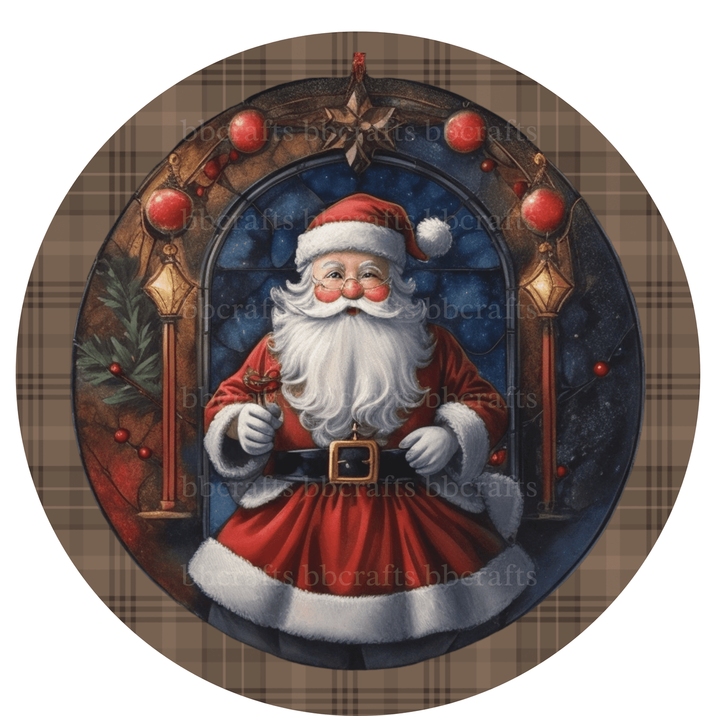 Santa Claus Metal / Vinyl Sign - Made in USA