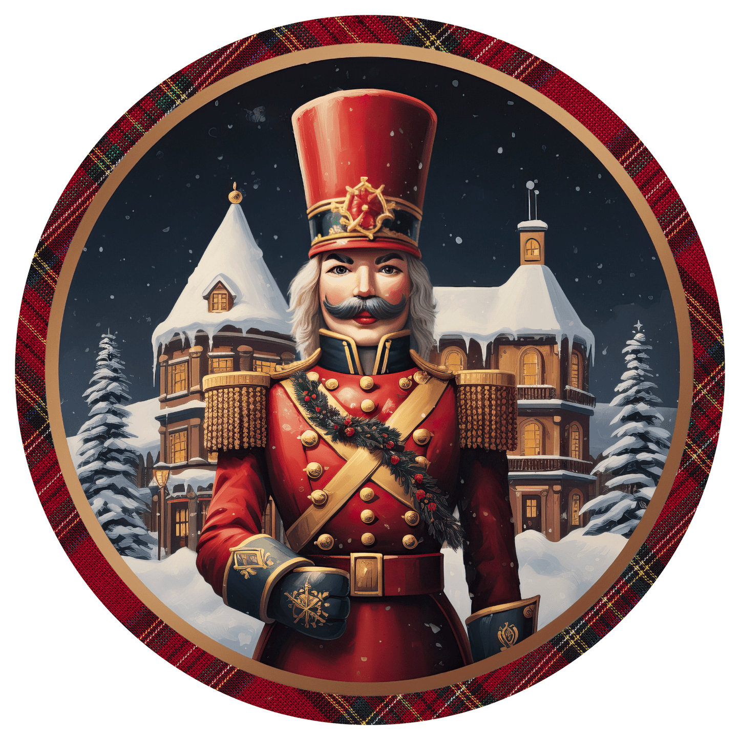 Christmas Nutcracker Metal / Vinyl Sign - Made in USA