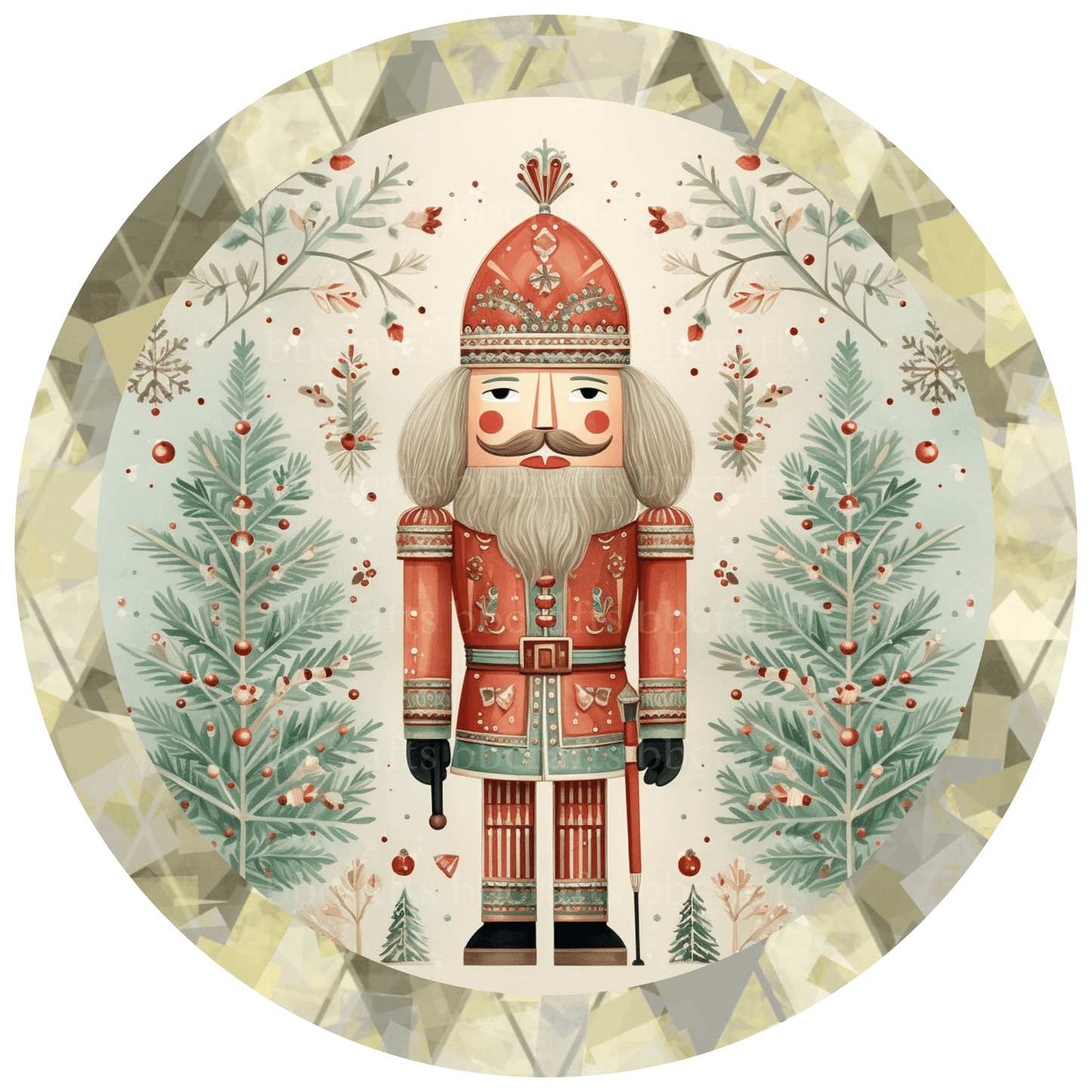 Christmas Nutcracker Metal / Vinyl Sign - Made in USA