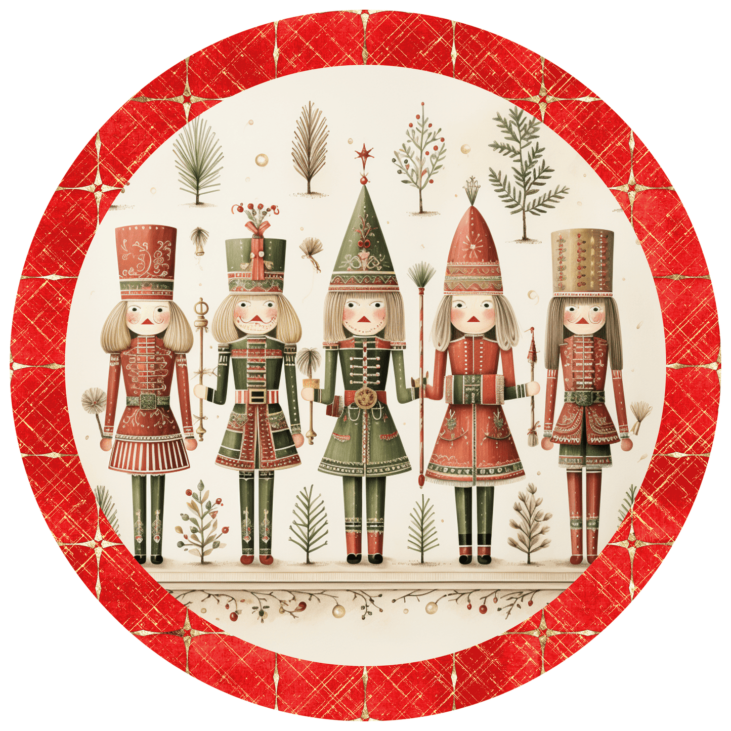 Christmas Nutcracker Metal / Vinyl Sign - Made in USA