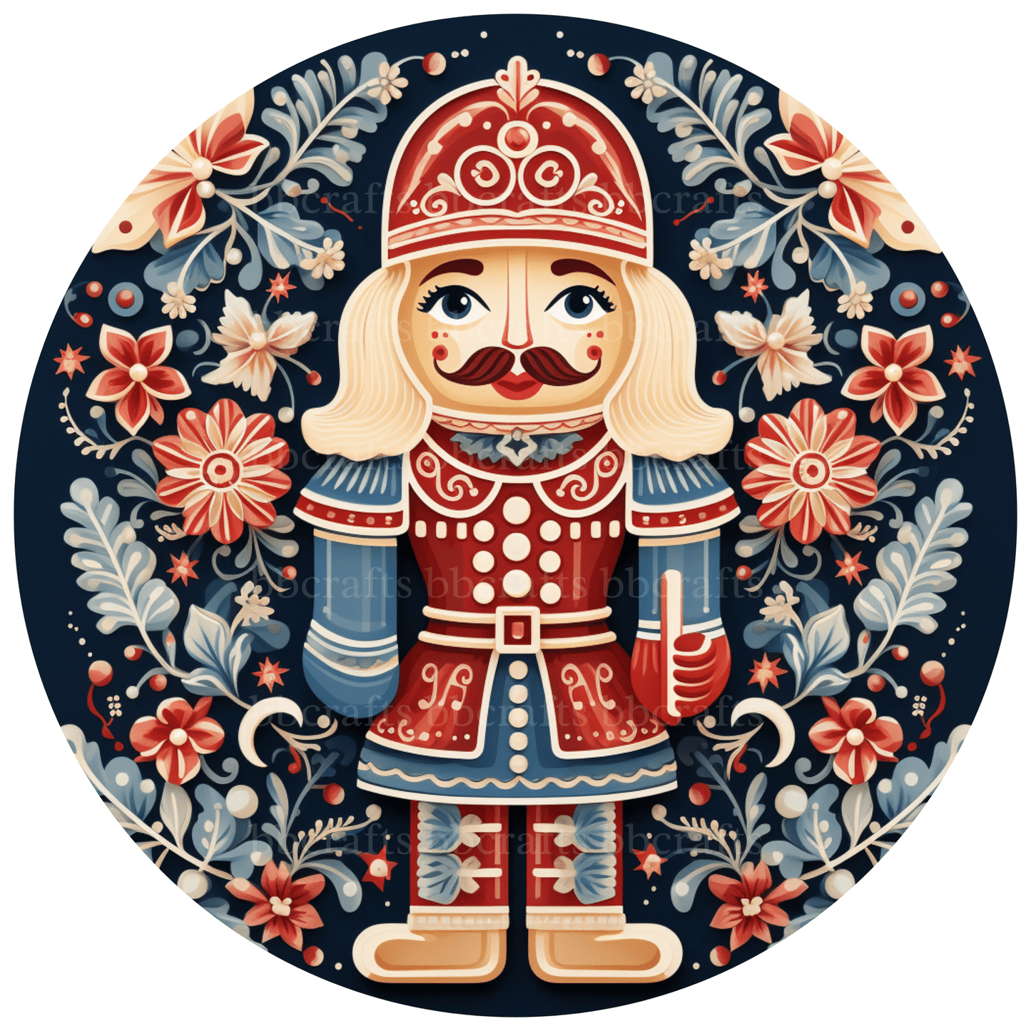 Christmas Nutcracker Metal / Vinyl Sign - Made in USA