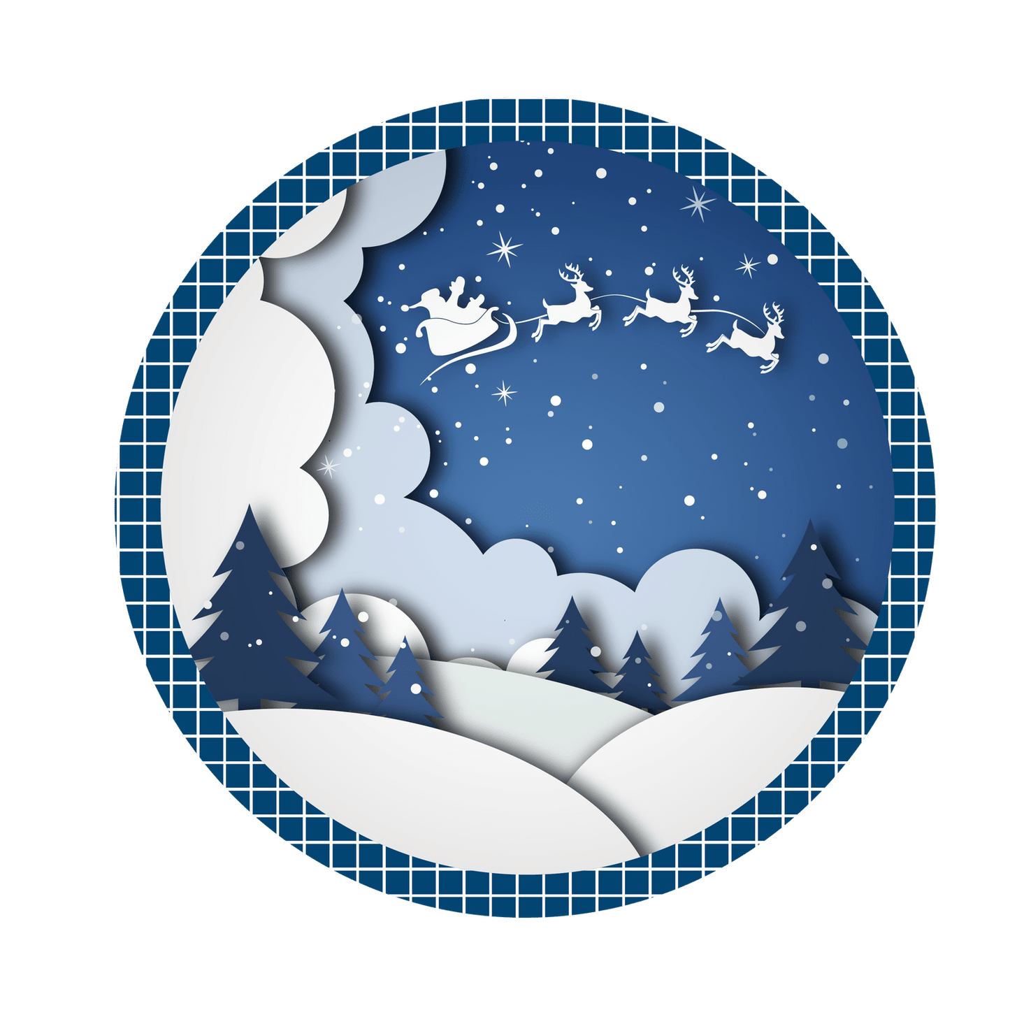 Christmas Santa's Coming Metal / Vinyl Sign - Made in USA