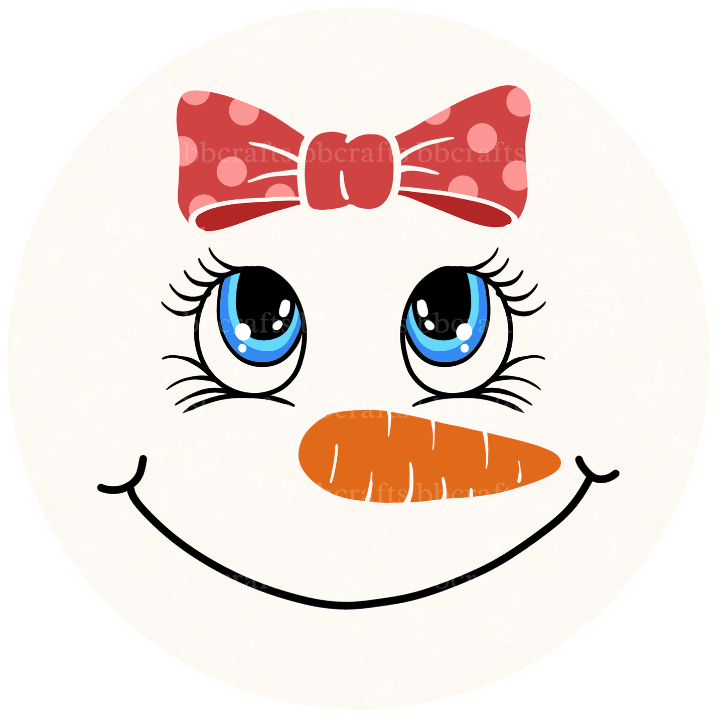 Christmas Snowman Face Metal / Vinyl Sign - Made in USA