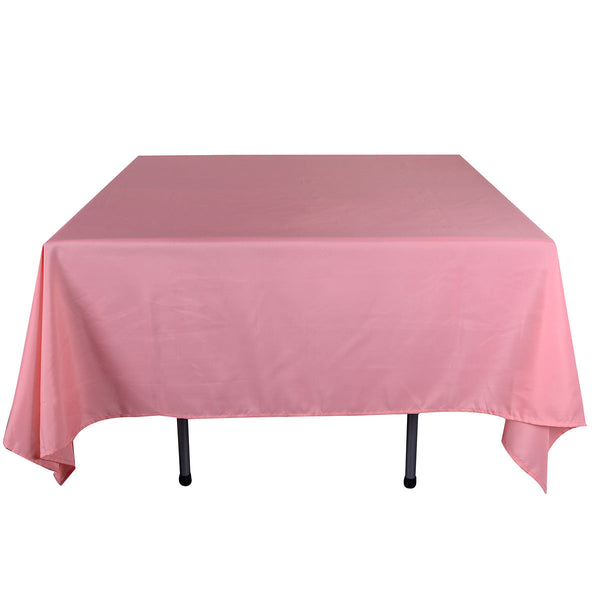 Coral - 52 x 52 Square Polyester Tablecloths - ( 52 Inch x 52 Inch ) BBCrafts.com