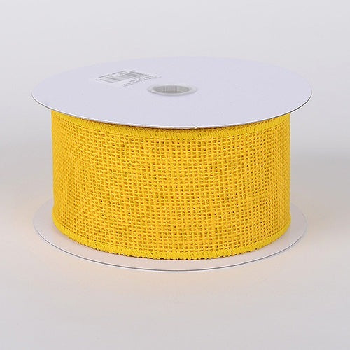 Daffodil - Burlap Ribbon - ( 2 - 1/2 Inch | 10 Yards ) BBCrafts.com