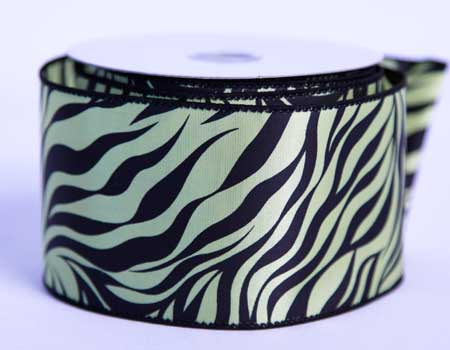 Daffodil - Satin Ribbon Animal Print - ( 2 - 1/2 Inch | 10 Yards ) BBCrafts.com