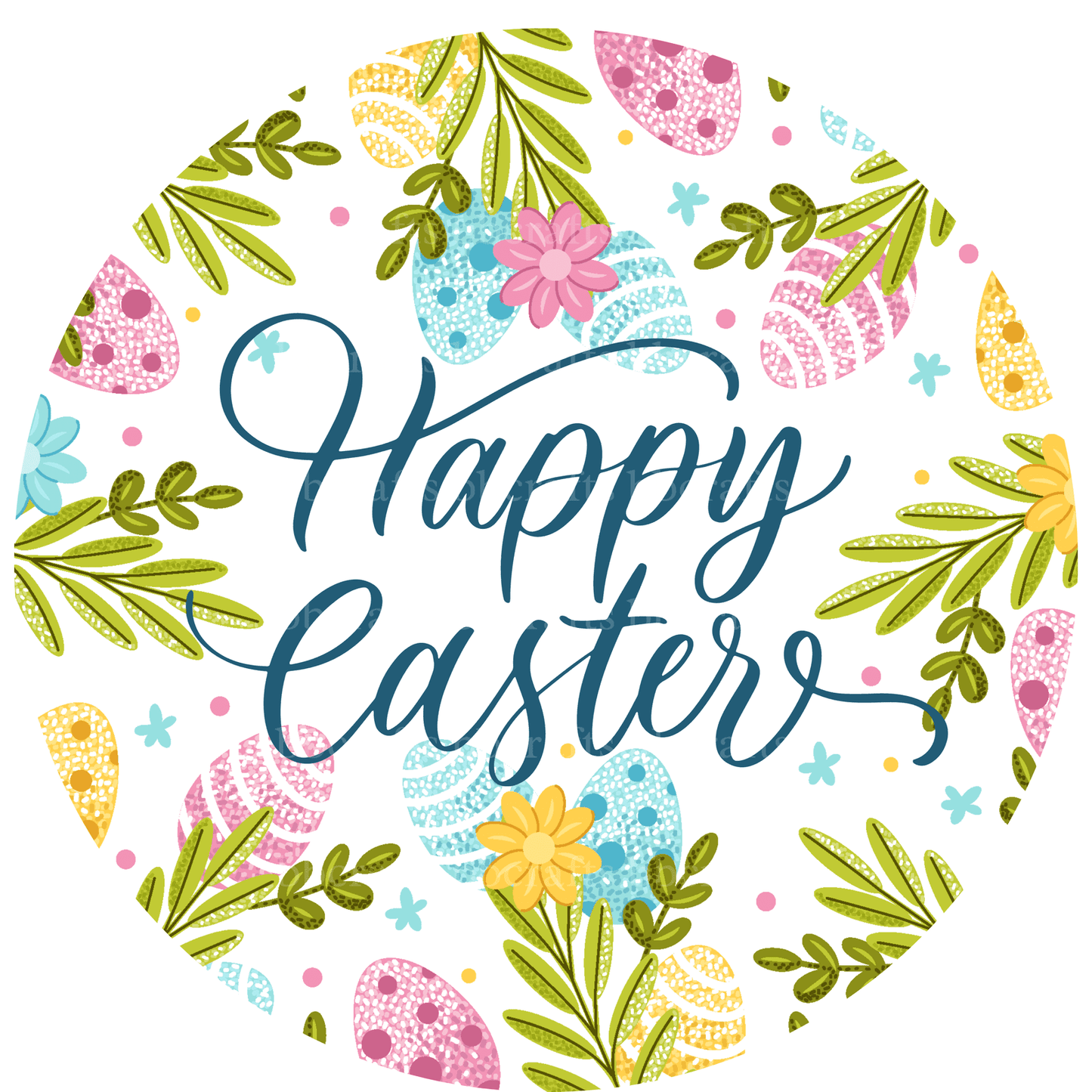 Easter Happy Easter S Metal / Vinyl Sign - Made in USA