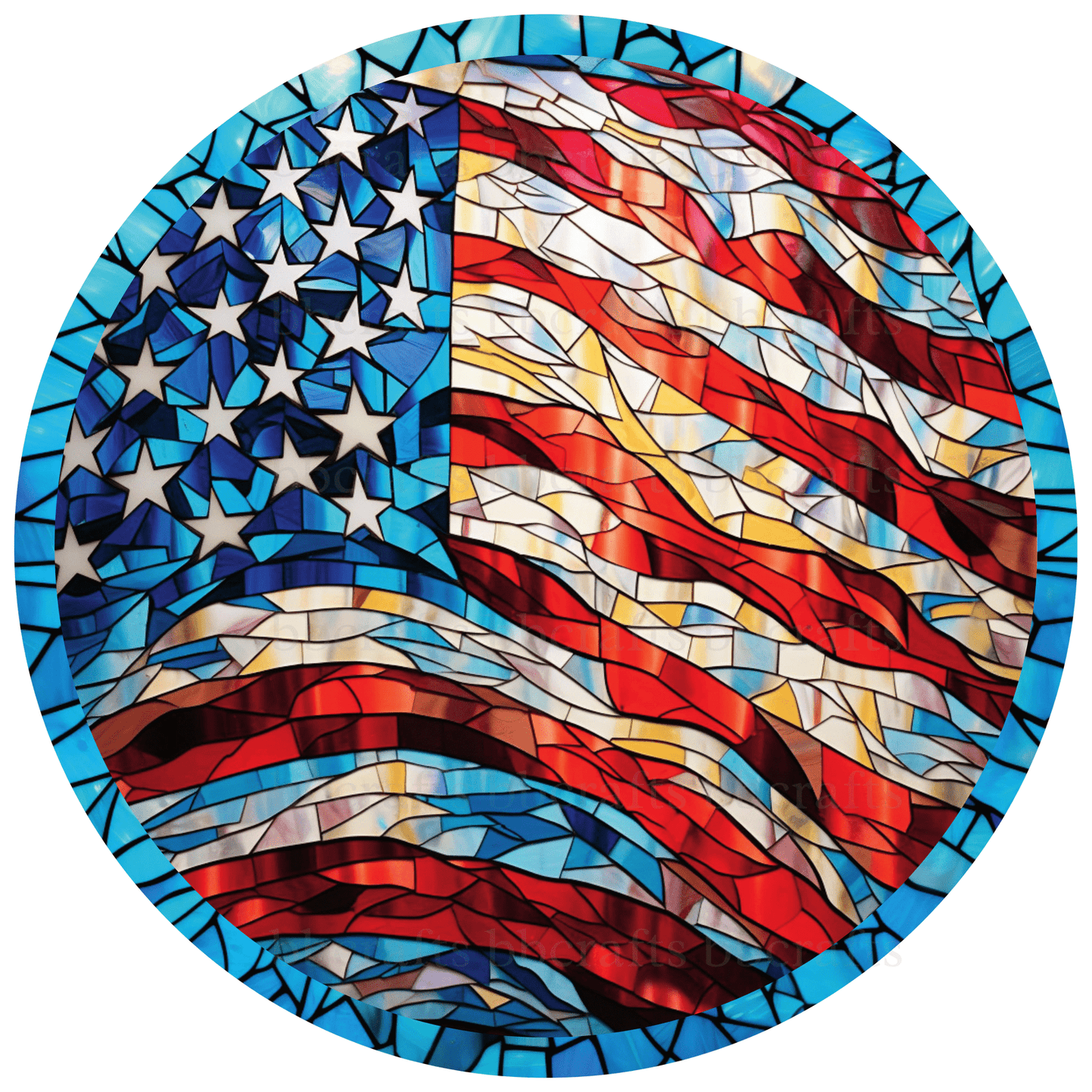 USA Flag Metal / Vinyl Sign - Made in USA