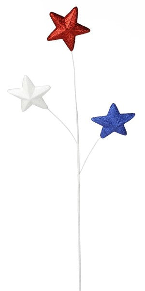 Pre-Order Now Ship On 16th May - 29.5 Inch L Glittered Solid Star Spray