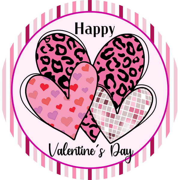 Happy Valentine's Day Metal Sign - Made In USA BBCrafts.com