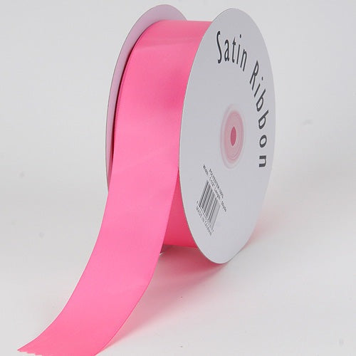 Hot Pink - Satin Ribbon Single Face - ( 1 - 1/2 Inch | 50 Yards ) BBCrafts.com