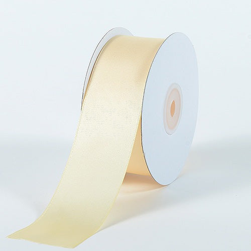 Ivory - Satin Ribbon Double Face - ( W: 5/8 Inch | L: 25 Yards ) BBCrafts.com