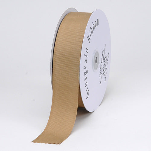 Khaki - Grosgrain Ribbon Solid Color - ( 1/4 inch | 50 Yards )