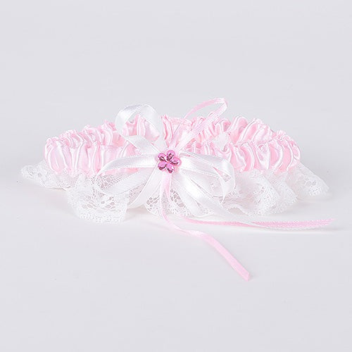 Lace Garters Light Pink ( 6 Inch Width ) BBCrafts.com