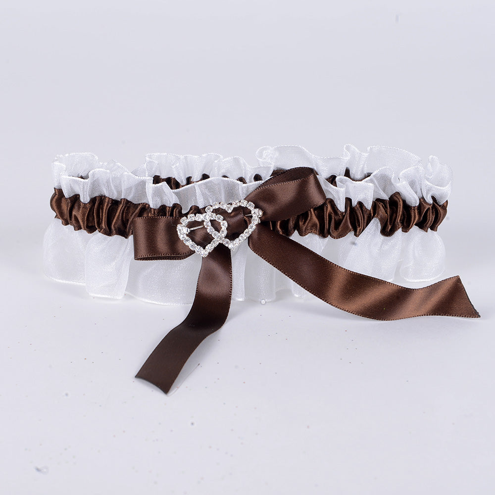 Lace Garters White ( 6 Inch Width ) - 6304BR BBCrafts.com