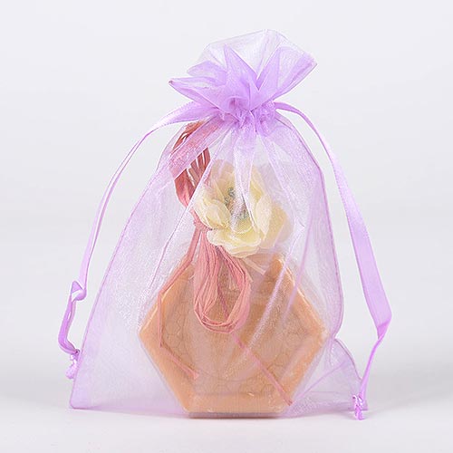 Lavender - Organza Bags - ( 8 x 14 Inch - 10 Bags ) BBCrafts.com