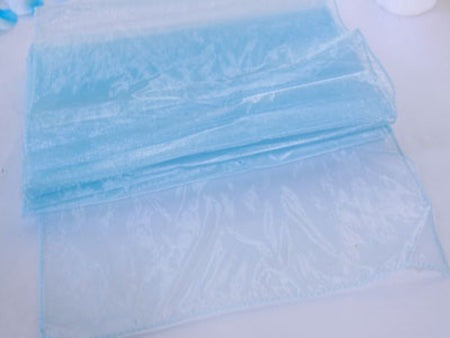 Light Blue - Organza Table Runners - ( 14 Inch x 108 Inches ) BBCrafts.com