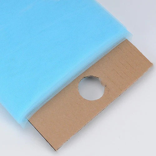 Light Blue - Premium Glimmer Tulle Fabric ( 6 Inch | 25 Yards ) BBCrafts.com