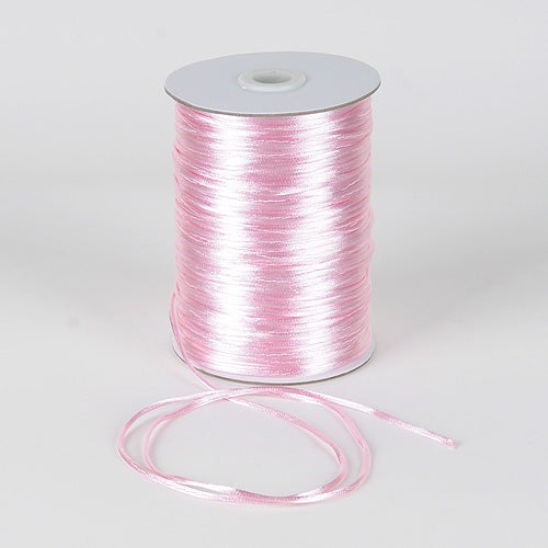 Light Pink - 2mm Satin Rat Tail Cord - ( 2mm x 200 Yards ) BBCrafts.com
