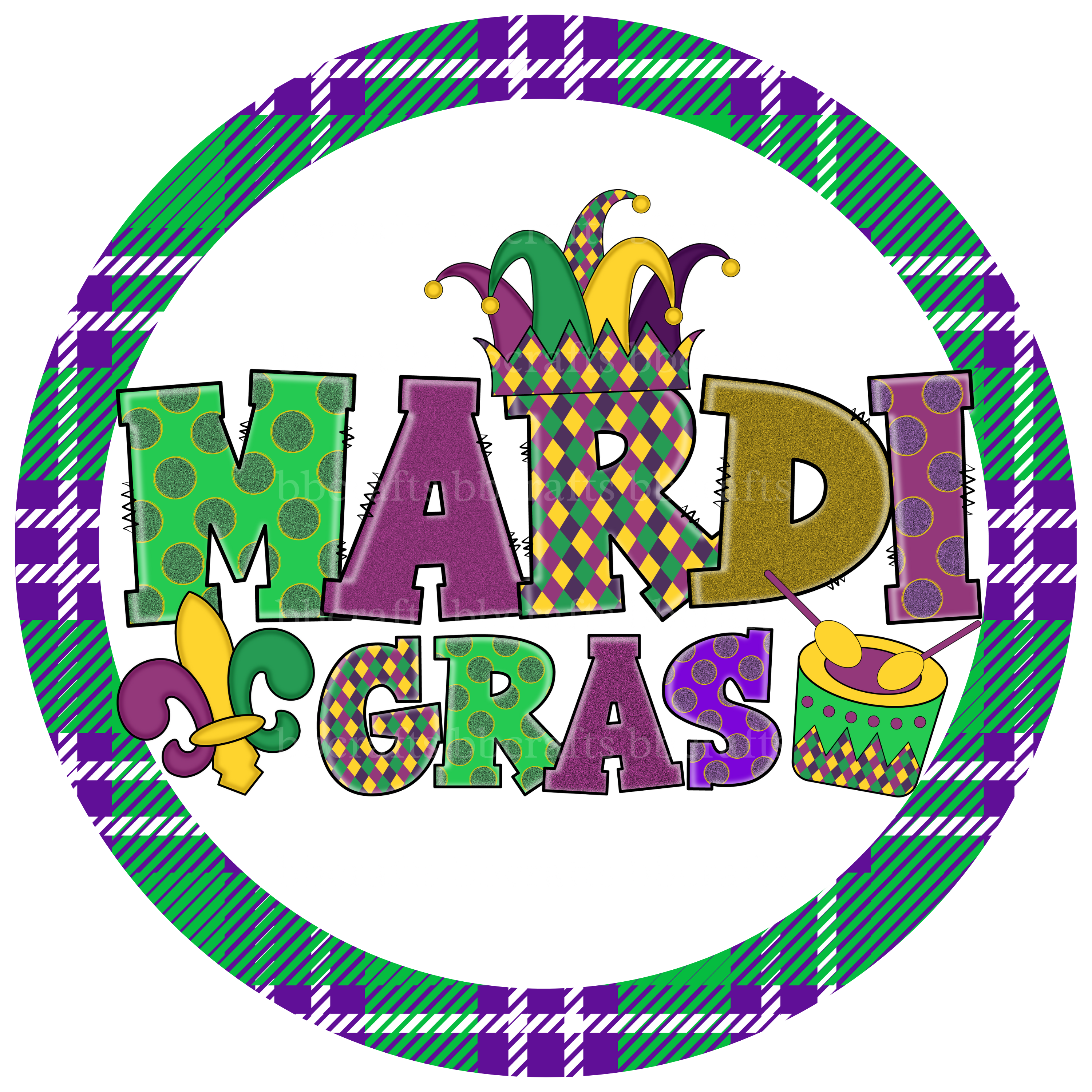 Timeless Treasures| New Orleans Themed Fabric | Mardi Gras Fabric | Multi  Mardi | OrangePurl Designs