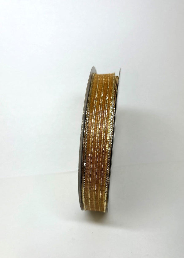 Old Gold - Corsage Ribbon - ( W: 5/8 Inch | L: 50 Yards ) BBCrafts.com