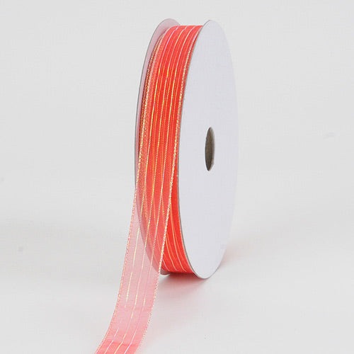 Orange - Corsage Ribbon - ( W: 3/8 Inch | L: 50 Yards ) BBCrafts.com