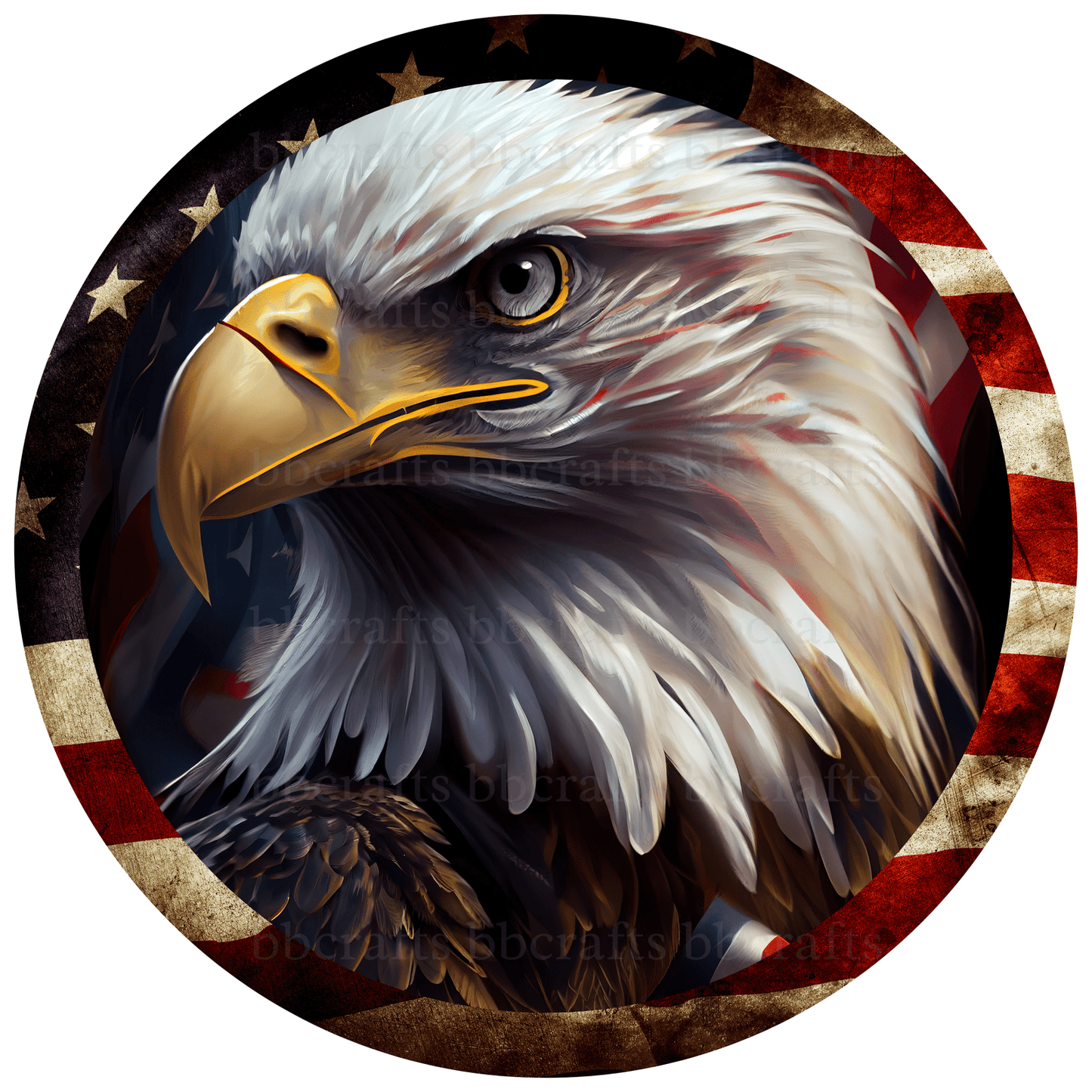 American Eagle Metal / Vinyl Sign - Made in USA