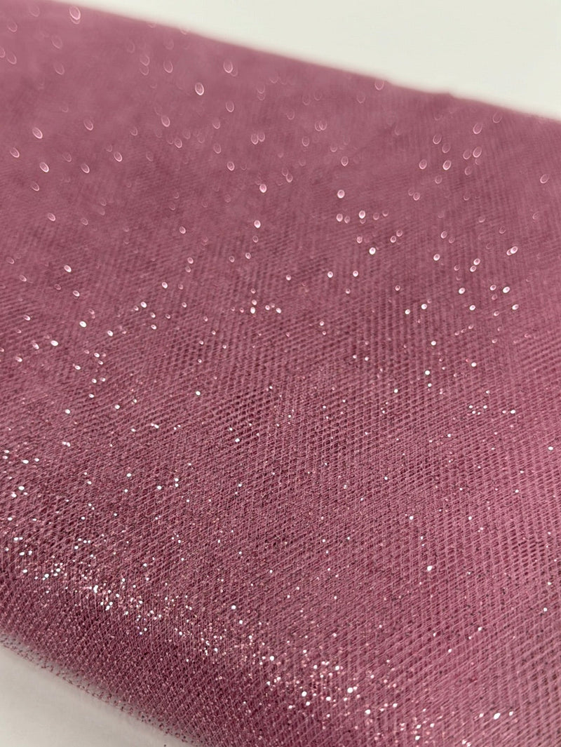 Pink - Premium Glitter Tulle Fabric ( 54 Inch | 10 Yards ) BBCrafts.com