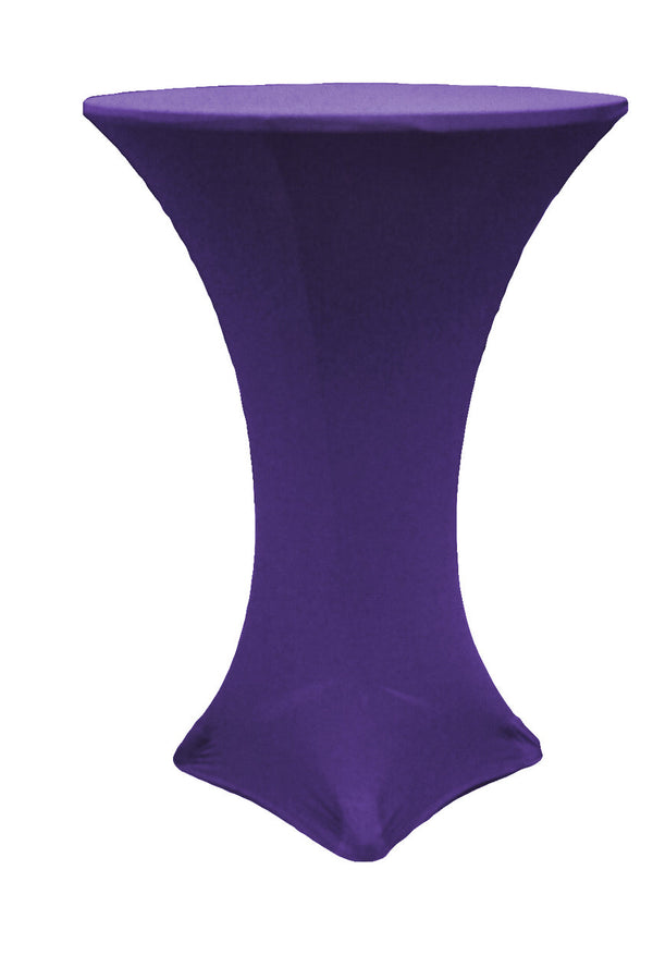 Purple Spandex Cocktail Tablecloths BBCrafts.com