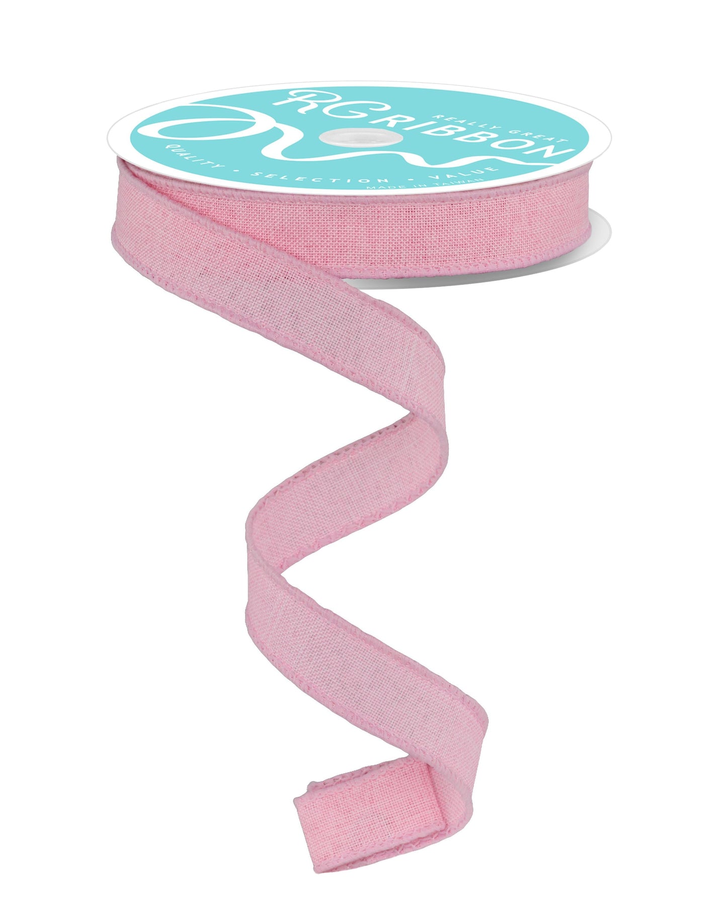 5/8 Inch x 10 Yards Royal Burlap Ribbon - Light Pink