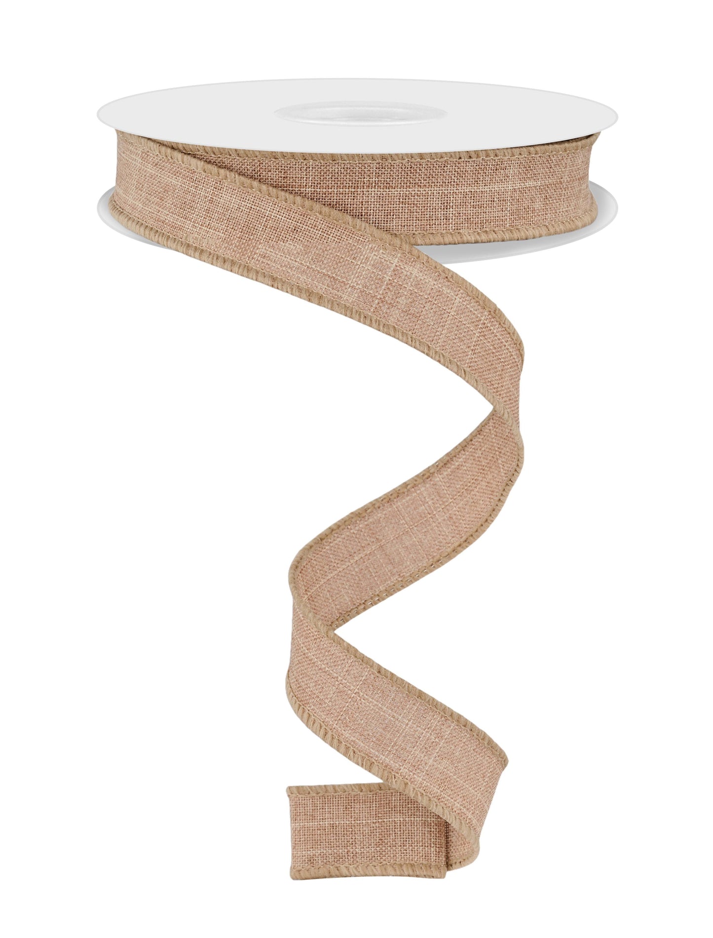 5/8 Inch x 10 Yards Royal Burlap Ribbon - Light Beige