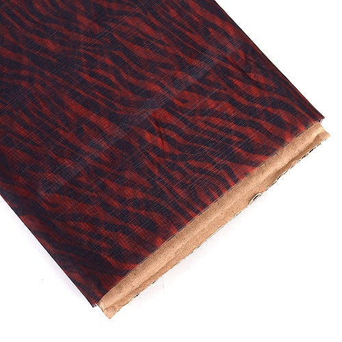 Red - Organza Fabric Animal Printed - ( W: 58 Inch | L: 10 Yards ) BBCrafts.com