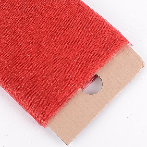Red - Premium Glitter Tulle Fabric ( 54 Inch | 10 Yards ) BBCrafts.com