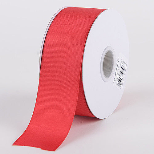 Ribbon Bazaar Wired Double Faced Satin - Red 2-1/2 25yd