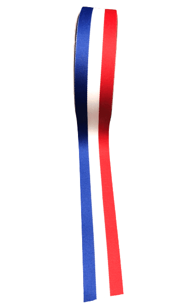 Red White Blue - Grosgrain Ribbon Solid Color 25 Yards - ( W: 1 - 1/2 Inch | L: 25 Yards ) BBCrafts.com