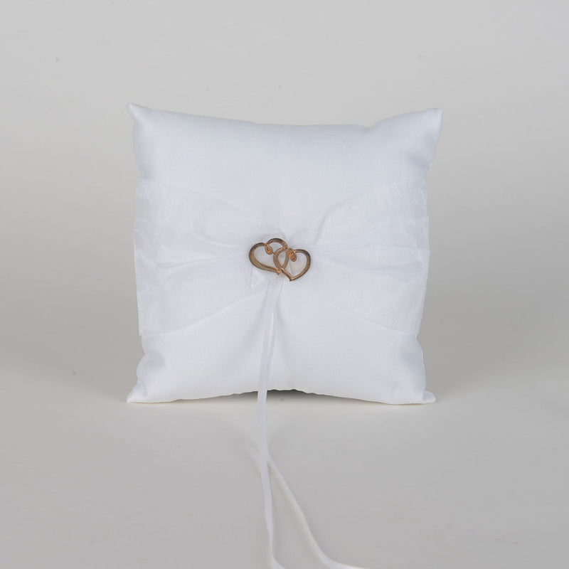 Ring Bearer Pillow White ( 7 x 7 Inch ) - 5635W BBCrafts.com