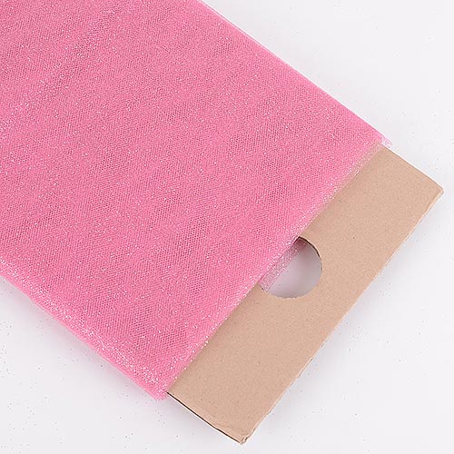 Shocking Pink - Premium Glitter Tulle Fabric ( 54 Inch | 10 Yards ) BBCrafts.com