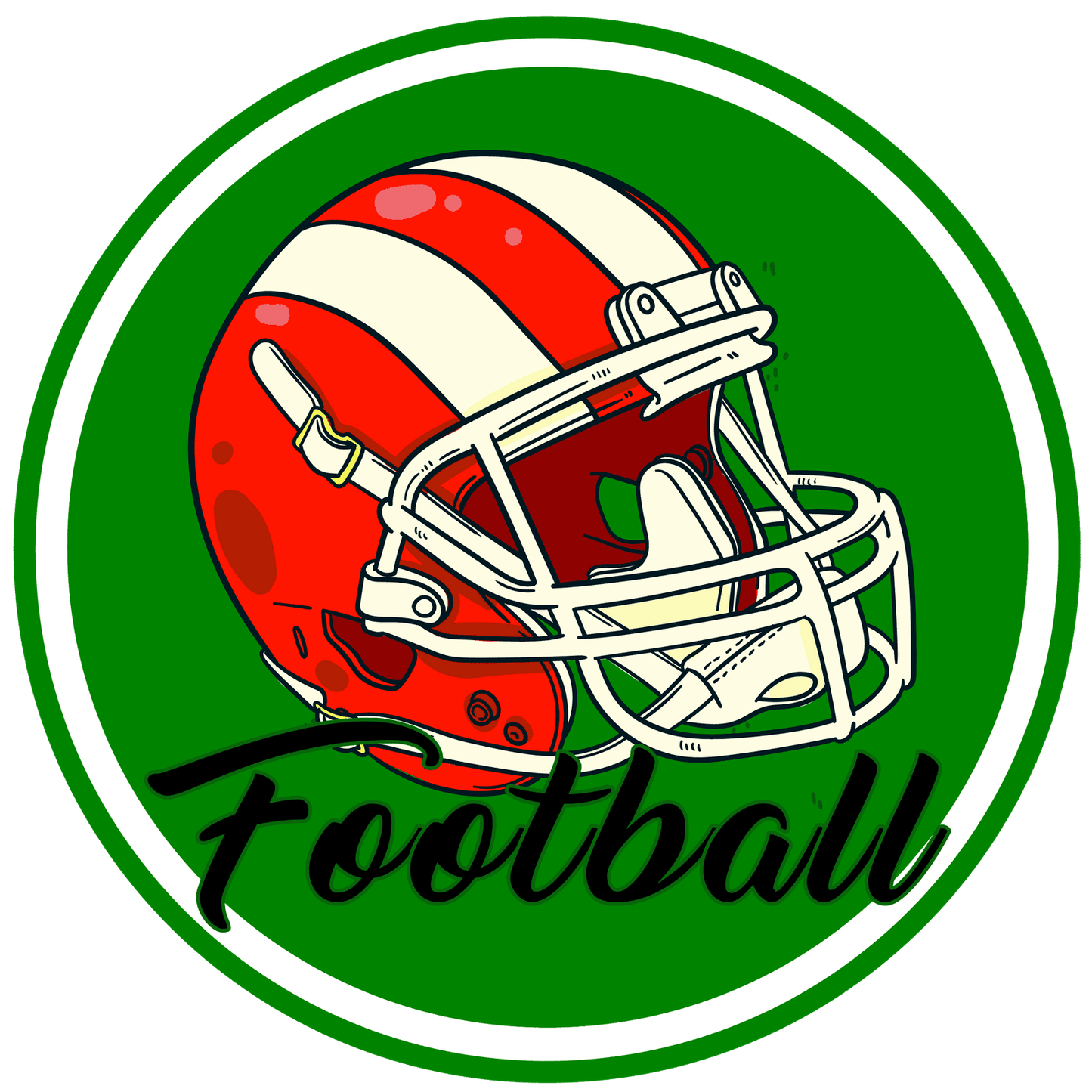 Sports Football Metal / Vinyl Sign - Made in USA