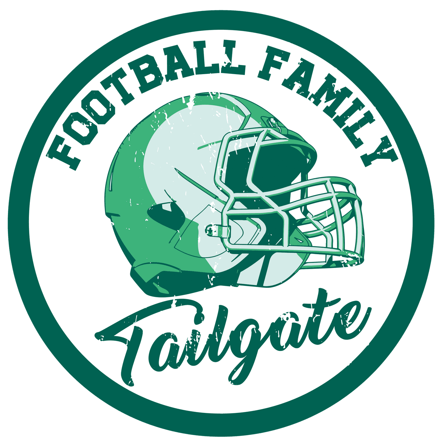 Football Tailgate Sports Metal / Vinyl Sign - Made in USA