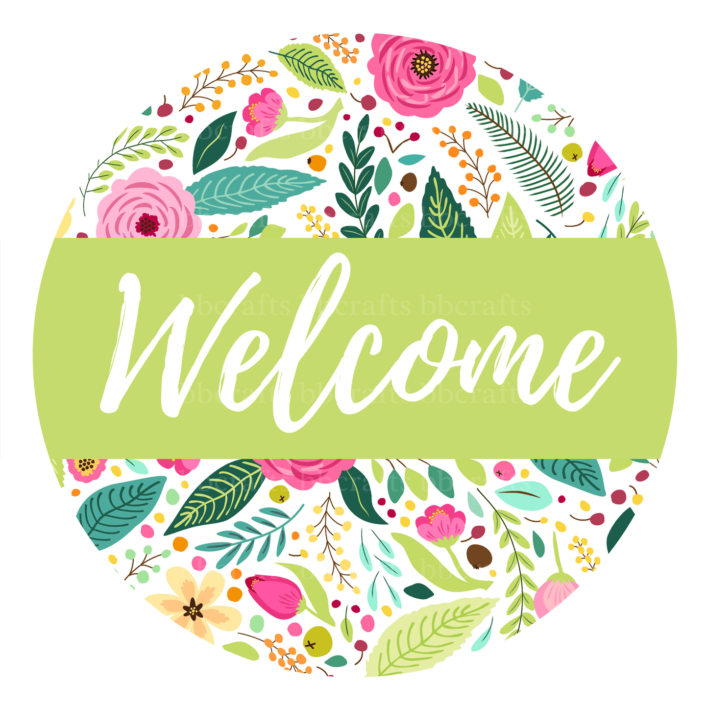 Welcome Spring Metal / Vinyl Sign - Made in USA