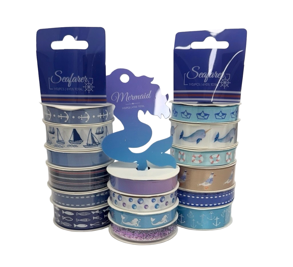 Marine | Mermaid | Ocean DIY Ribbon Gift - Set of 3