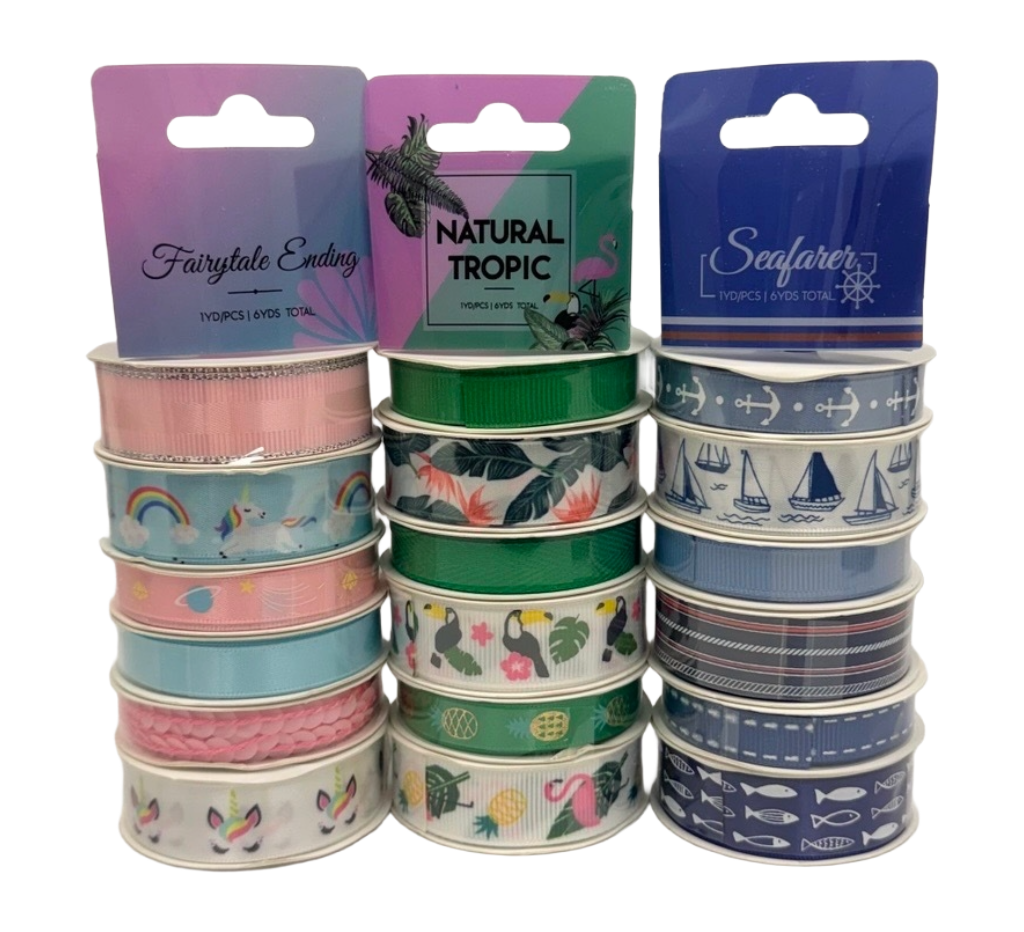 Marine | Tropical | Unicorn DIY Ribbon Gift - Set of 3