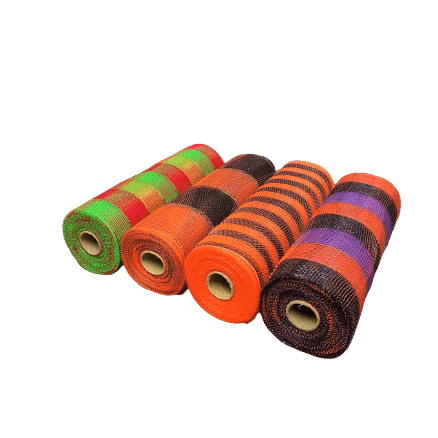 Trick or Treat Mesh Set - Pack of 4 Rolls ( 10 inch x 10 Yards ) Each