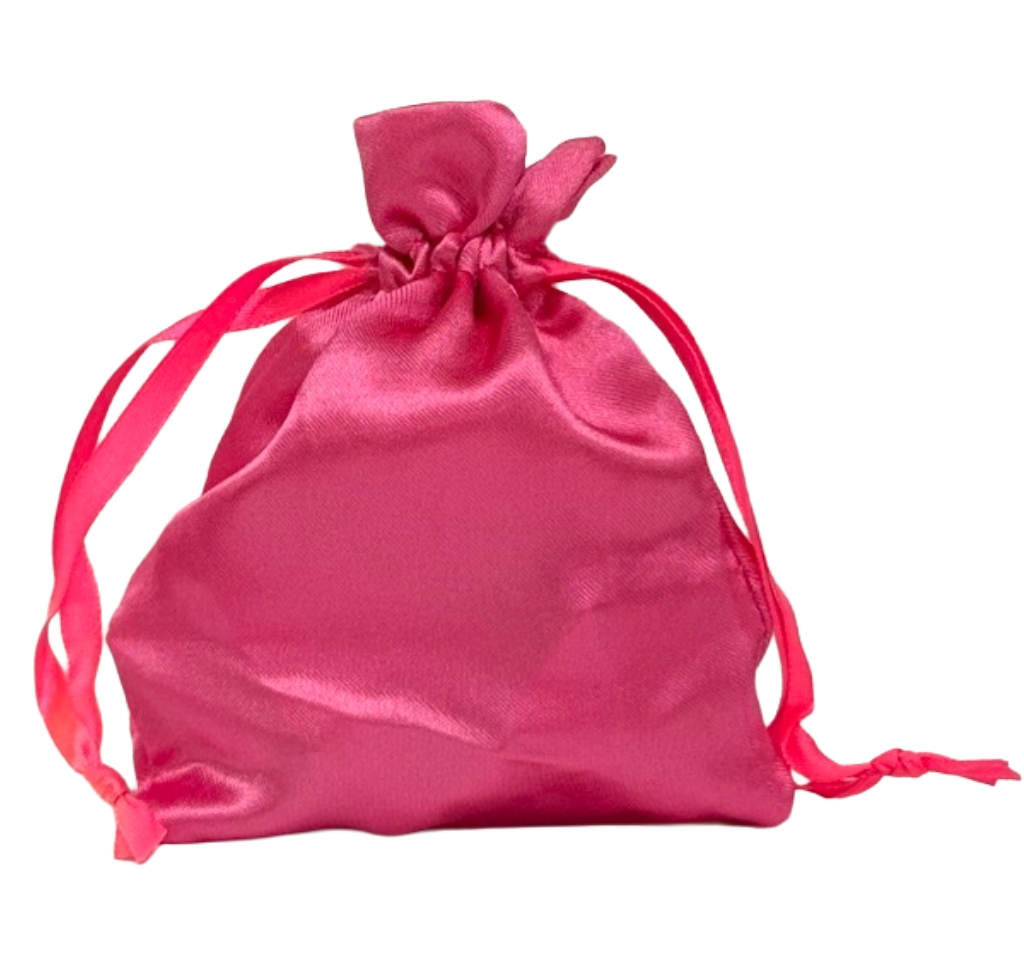 Hot Pink - Satin Bags - ( 4x5 Inch - 10 Bags )